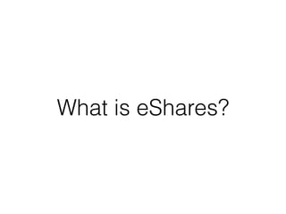 What is eShares?
 
