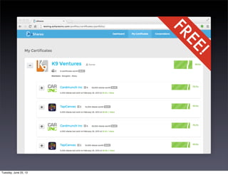 FREE!
Tuesday, June 25, 13
 