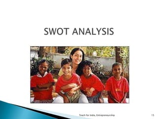 Teach for India, Entrepreneurship 15
 