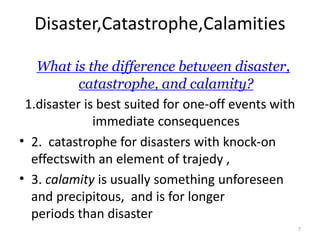 Natural calamaties | PPTX