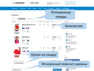 Отложенные
товары
Купон на скидку
Количество
Мгновенный пересчет корзины
 