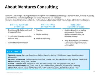 ©iVentures Consulting 2015
139
iVentures Consulting is a Management Consulting boutique dedicated to Digital transformatio...