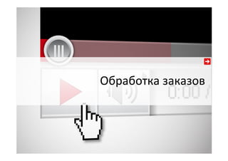 Обработка  заказов  
 