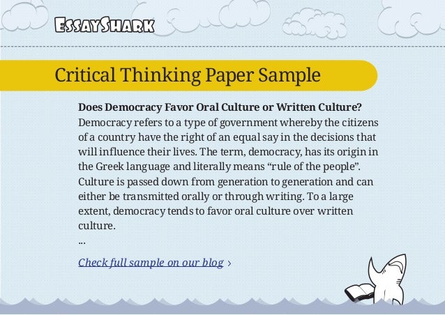 Why do citizens in a democracy need 