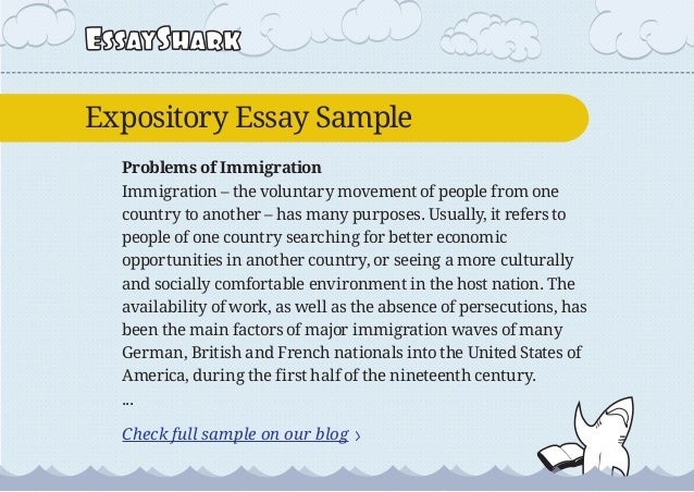 can you write an expository essay in first person