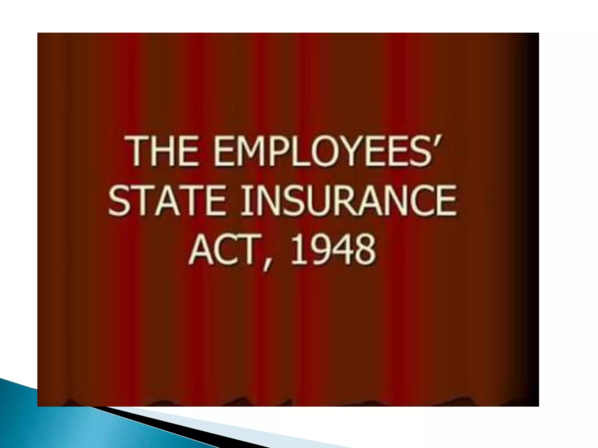Esi act 1948 PPT