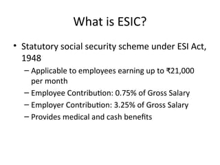 ESI_Benefits_Presentation_Act and entitilement | PPTX