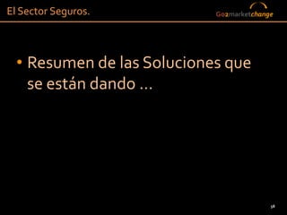 El Sector Seguros.          Go2marketchange




  • Resumen de las Soluciones que
    se están dando …




                                          58
 
