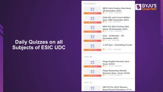 ESIC UDC 2022 Best Courses and Study Materials at BYJU'S Exam Prep | PPTX