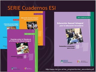 SERIE Cuadernos ESI
http://www.me.gov.ar/me_prog/esi/doc/esi_secundaria.pdf
 