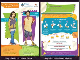 Biografías individuales - Frente Biografías individuales - Dorso
 