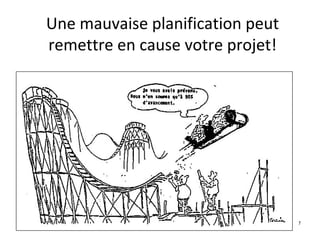 Luciana CASTRO - ISTM 7
Une mauvaise planification peut
remettre en cause votre projet!
 