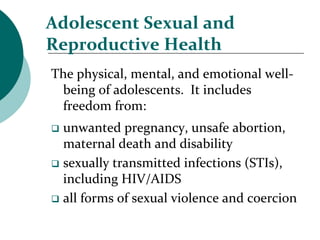 Adolescent sexual reproductive health in Nigeria | PDF