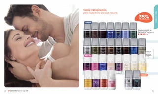 Todos transpiramos,




                                                                                                                                                                                  CABELLO & PIEL
                                   pero nadie tiene por qué notarlo...

                                                                                                                                           35%
                                                                                                                                           DE DESCUENTO

                                     Para él



                                    Cód.28044     Cód.28497     Cód.00096     Cód.23598      Cód.00422    Cód.00101     Cód.00098
                                                                                                                                         Desodorantes roll-on
                                                                                                                                         50 ml / 1,6 fl.oz.
                                                                                                                                         Valorizado en $ 40.00 c/u
                                                                                                                                         $ 24.90 c/u




                                    Cód.04175     Cód.02614     Cód.24643     Cód.02969       Cód.01336    Cód.01416         Cód.02670         Cód.00421




                                                                                                                                                            Neutralizan
                                                                                                                                                            el mal olor e
                                                                                                                                                            intensiﬁcan
                                    Para ella                                                                                                               tu fragancia
                                                                                                                                                            favorita.



                                   Cód.00403      Cód.25615     Cód.10504     Cód.28174       Cód.01684     Cód.28824        Cód.01007          Cód.03493




                                                                                                                                                  Unisex
                                      Cód.26738     Cód.02672     Cód.00143      Cód.08963                       Cód.28502         Cód.07421




122   promoción Special pág. 136                                                                                                                                            123
 