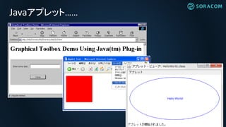 Javaアプレット……
 