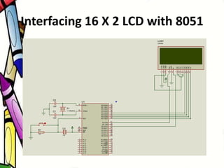 Interfacing 16 X 2 LCD with 8051
 
