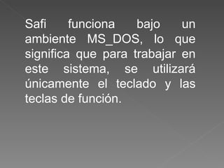sistema contable safi | PPT