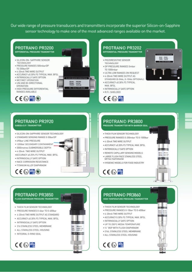 ESI Technology Pressure Transducers & Transmitters