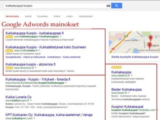 Google Adwords mainokset
 
