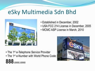 E sky voip malaysia presentation | PDF