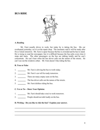 esl worksheets book 2 short stories for adult students