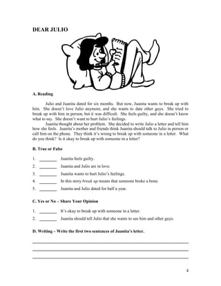 esl worksheets book 3 short stories for adult students