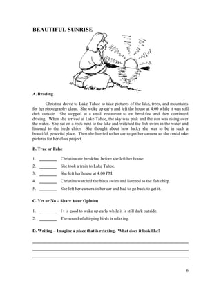esl worksheets book 3 short stories for adult students