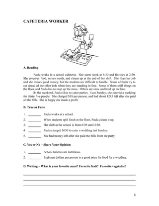 ESL worksheets Book 3 - Short Stories for Adult Students | PDF