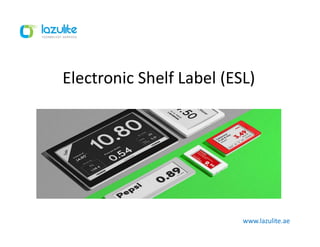 Electronic Shelf Label (ESL)
www.lazulite.ae
 