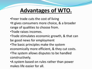 Wto Power WTO world trade organization | PPTX