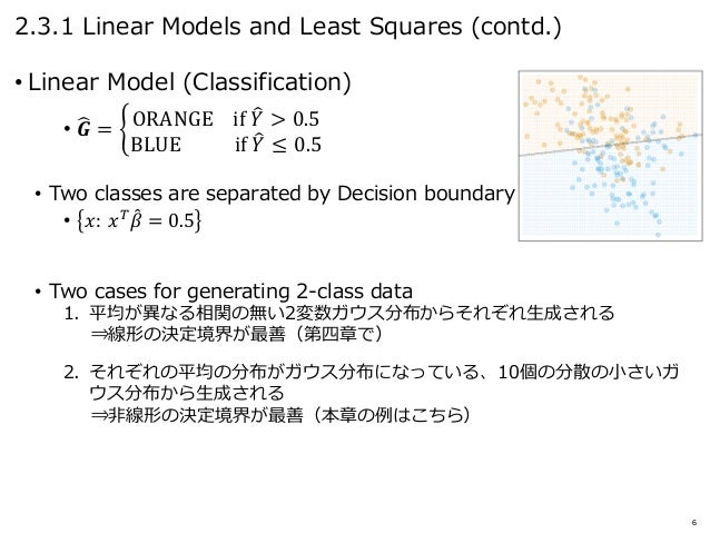 Elements of Statistical Learning 読み会 第2章