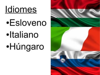 Idiomes
●Esloveno
●Italiano
●Húngaro
 