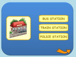 POLICE STATION
BUS STATION
TRAIN STATION
 
