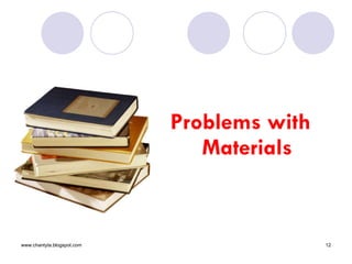 Problems with Materials 