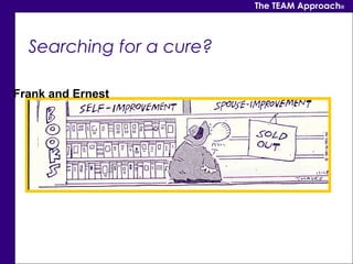 The TEAM Approach®



  Searching for a cure?

Frank and Ernest
 