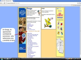 En Songs, te
aparecerán
cantidad de
canciones solo
selecciona una
y tendrás la letra
 
