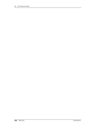 12 The Network Model
142 ESM 101 Confidential
 