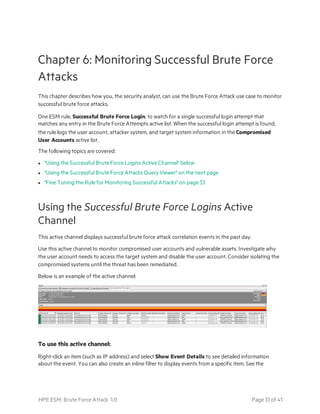 Brute Force Attack Security Use Case Guide | PDF
