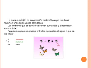 Suma de nivel inicial ESMERALDA ALVAREZ | PPTX