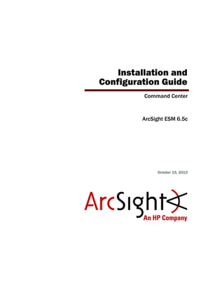 Installation Guide for ESM 6.5c | PDF