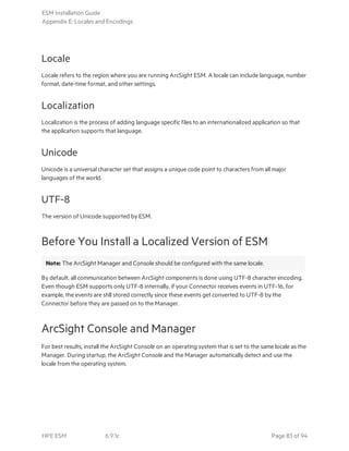 ESM Installation Guide (ESM v6.9.1c) | PDF