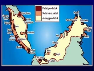 Taburan Map Example Taburan Penduduk | PPT