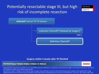 Management in Stage III NSCLC | PPTX