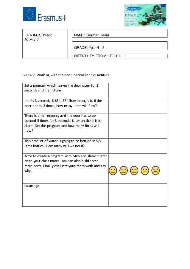 Esm Wedo Worksheet 1 5
