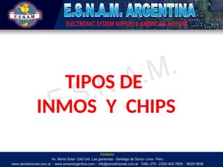 Poly Inmos ESNAM - TIPOS DE INMOS Y CHIPS AUTOMOTRICES | PPTX