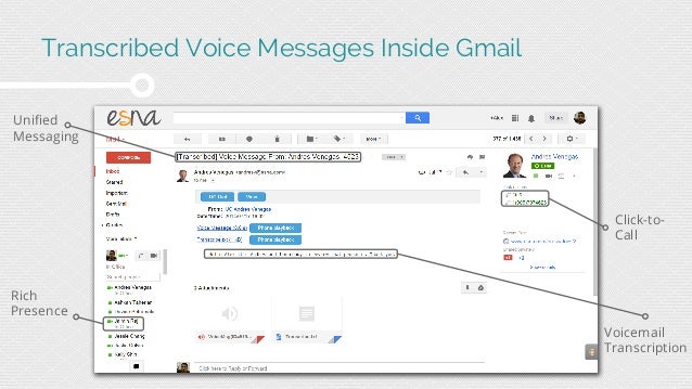 voicemail transcribed