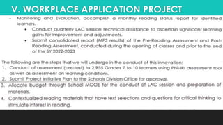 V. WORKPLACE APPLICATION PROJECT
 