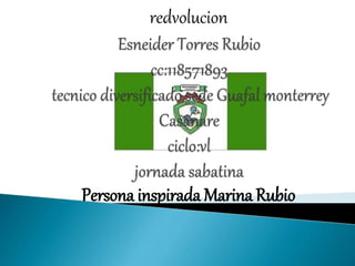 Persona inspirada Marina Rubio
redvolucion
 
