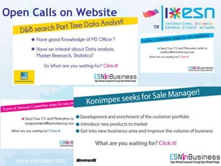 Open Calls on Website

 