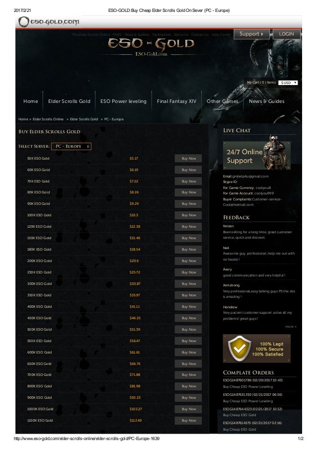 Eso gold buy cheap elder scrolls gold on sever (pc europe)